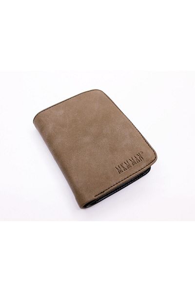 MKM Man Faux Nubuck Men's Wallet Vertical Model