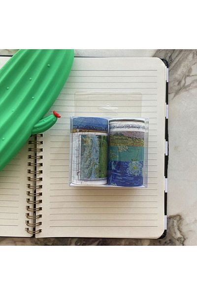 Adil Baba Van Gogh Patterned Designed Paper Tape Set - Washi Tape