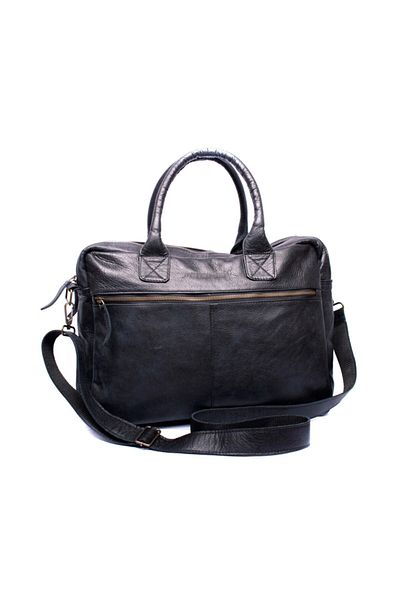 DUTCH-BAG Amsterdam Genuine Leather Briefcase and 17 Inc Laptop Bag, Travel and School Bag