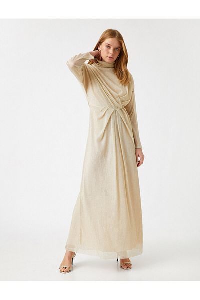 Koton Abendkleid & Abschlusskleid - Gold - A-Linie