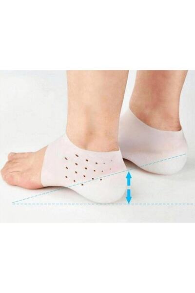 CMT 3 CM Boy Uzatıcı Silikon Topuk Çorabı Topuk Yükseltici Tabanlık