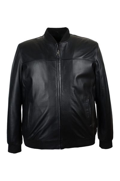 marufshop Men's Large Size Oversize Furry Genuine Leather Coat (Size Information is in Description Section)