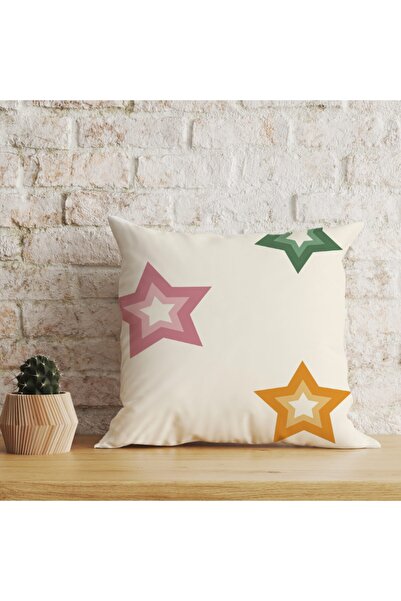 LadiesHome Husă decorativă pentru pernă cu două fețe, digitală, cu imprimeu d...