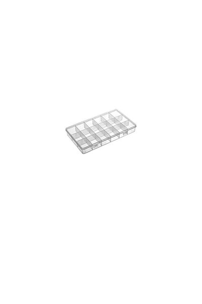 Hipaş Plastic - 18 Compartment Organizer Box with Lid - 606