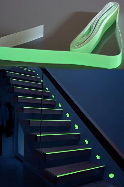 Buffer Ανακλαστική ταινία 4 μέτρων με πράσινη λωρίδα που δίνει φως στο σκοτάδι