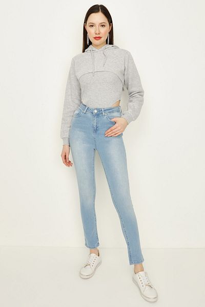 Select Moda Γυναικείο Skinny Jeans γαλάζιο