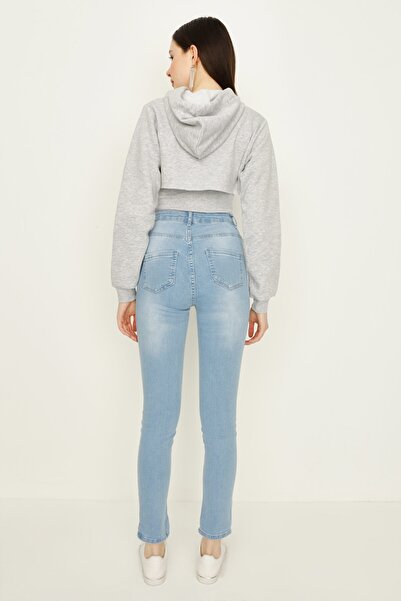 Select Moda Blugi skinny albastru deschis de damă