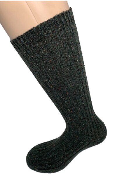 Bamuta جوارب مضلعة للركبة من خيوط القطن باللون الكاكي