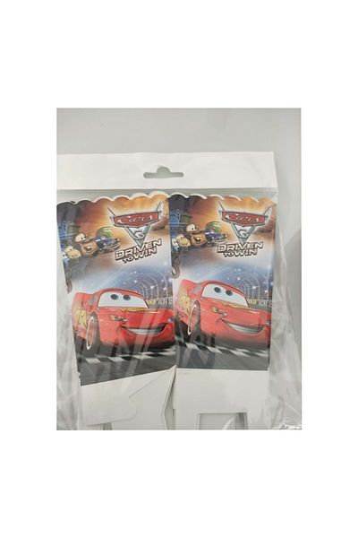 Parti dolabı Cars Lightning Mcqueen Popcorn Corn Box 8 Pieces