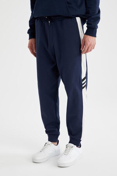 DeFacto Regular Fit Triko Bantlı İçi Yumuşak Tüylü Jogger Eşofman Altı
