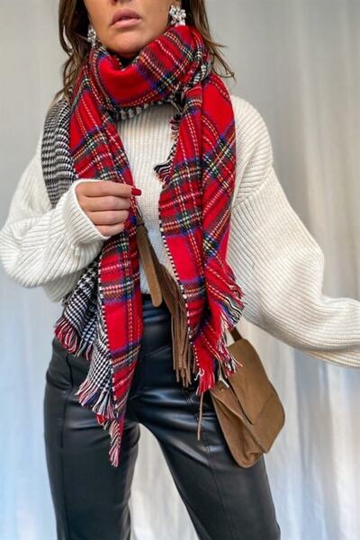 Goldmine Double Sided Plaid Scarf Scottish