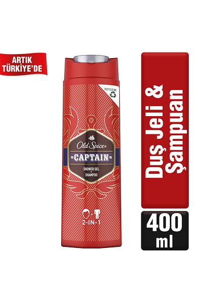 Old Spice Captain 400 ml Shower Gel and Shampoo