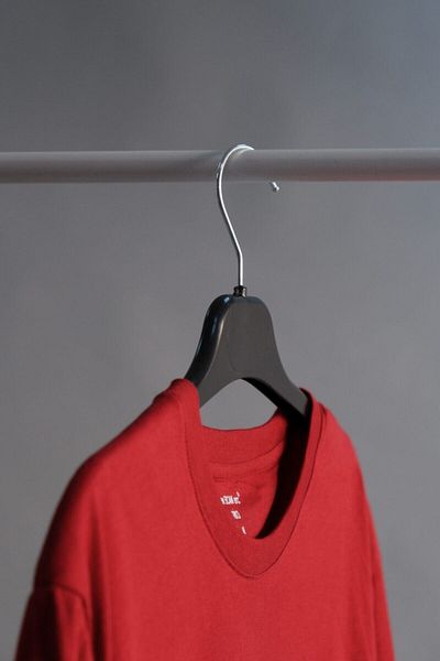 Acar Raf 10-Piece Hanger Black Plastic - Shirts, T-Shirts, Pants, Tunics and Blouse Hanger