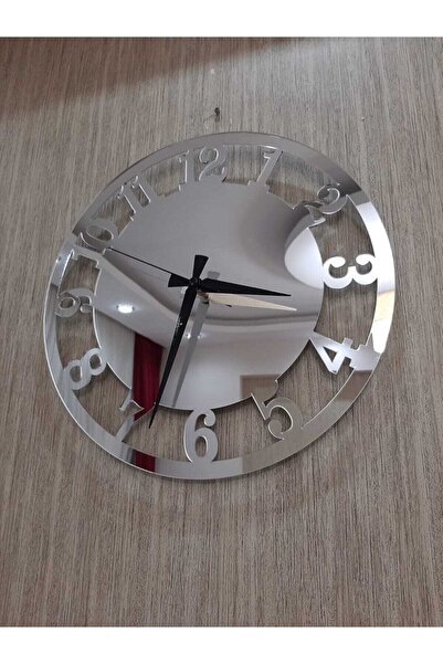 Genel Markalar 50x50 Cm Oval Türkçe Rakamlı Duvar Saati Mdf Üzeri Dekoratif A...