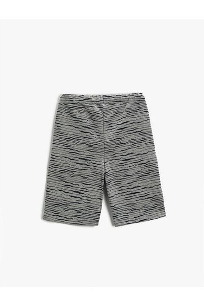 Koton Striped Lace-Up Shorts