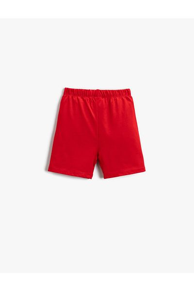 Koton Printed Waist Shorts Cotton