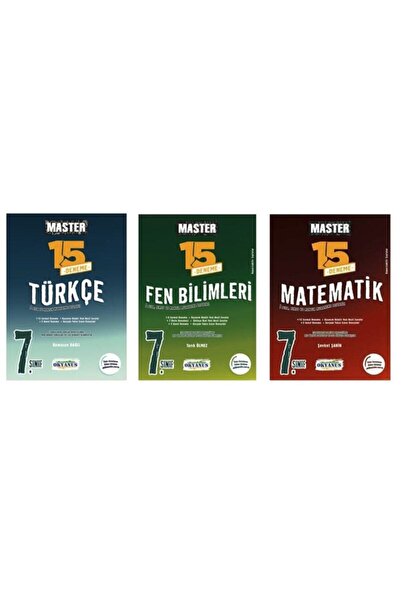 Okyanus Yayınları 7. Sınıf Master Türkçe -matematik -fen Bilimleri 15 Deneme ...