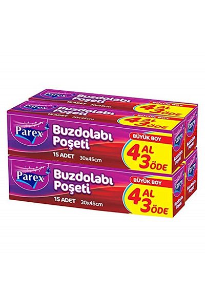 Parex Large Size Refrigerator Bag Buy 4 Pay 3 - 30X45 cm