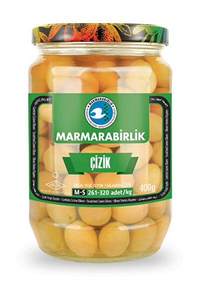 MarmaraBirlik M-s Çizik Yeşil Zeytin 400 gr