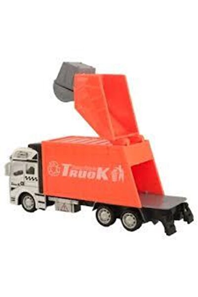 TOPROCKSTORE Çöp Kamyonu Metal Kafa Arka Kapak Açılır Çek Bırak Toprock