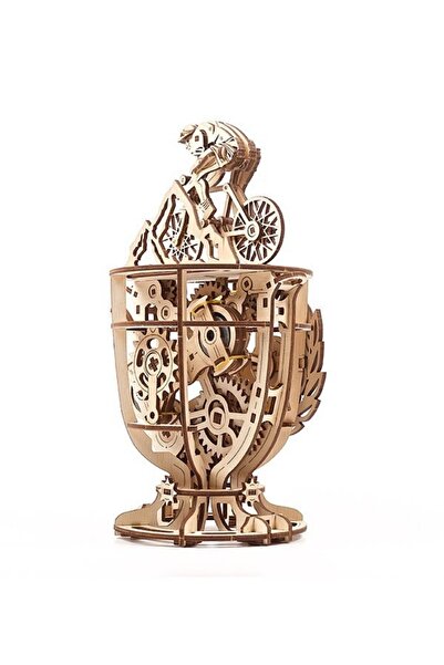 Ugears 3D Puzzle, Cyclist Automaton, Ugears, wood, 189 pieces