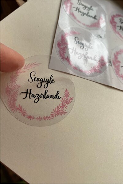 Spacepiks Autocolant transparent ambalat cu dragoste - 60 bucăți cu diametrul...