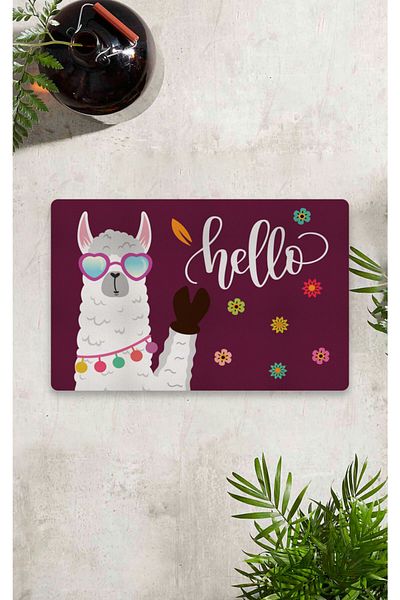 Vagonik Digital Printed 50x70cm Decorative Multi-Purpose Indoor and Outdoor Door Mat