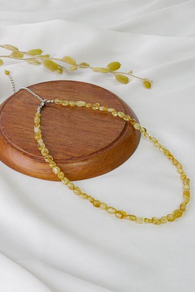 Citrine Stone Women's Necklace