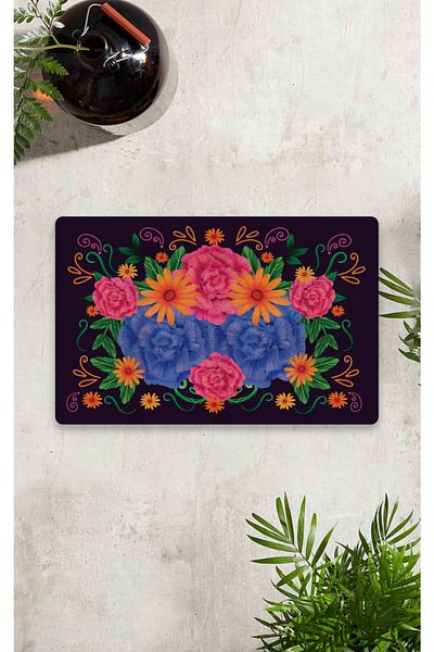 Vagonik Digital Printed 50x70cm Decorative Multi-Purpose Indoor and Outdoor Door Mat