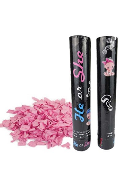 Genel Markalar Konfeti Cinsiyet Belirleme Pembe 30 Cm