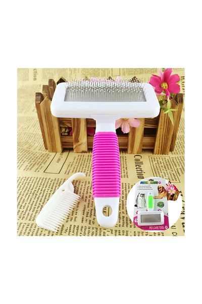 Vi Caro Small Size Wire Cat Dog Pets Brush Comb Set