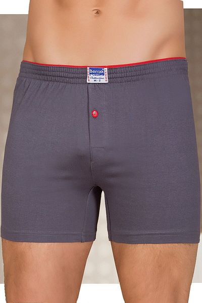 Muraty Συσκευασία με 3 Clear Buttoned Smoked Color 100% Cotton Ανδρικά Boxers