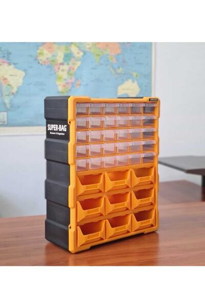 Superbag Monoblok Avadanlık Ve Çekmece 39 Gözlü Seti Hobby Organizer Düzenley...