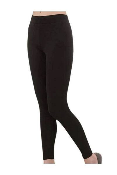 A&K ZÜMRA Kadın Elestan Yüksek Bel Klasik Penye Tayt