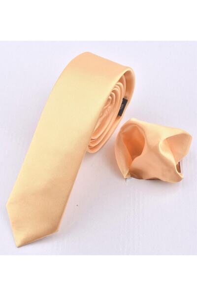 Ruben Cardin 2903 ربطة عنق صفراء بلون واحد