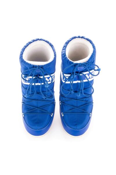 MOON BOOT Kadın Kar   Bot 14004400-075 Moon Boot Nylon Electrıc Blue