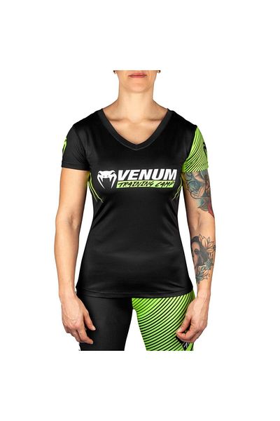 Venum Training Camp 2.0 Women T-shirt Black Neo Yellow Women's T-Shirt Black Neon Yellow