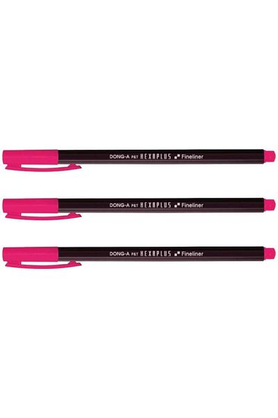 Dong-A Hexaplus Fineliner No:19 Dried Rose Fiber Tip Pen Single Piece