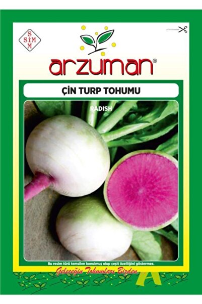 Arzuman 2000 Adet Çin Turp Tohumu 2000 Tohum