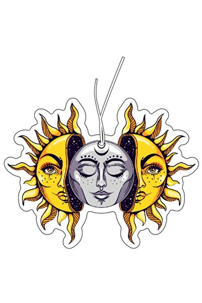 CME Güneş - Ay Tasarımlı Dekoratif Araç Kokusu Ve Aksesuarı