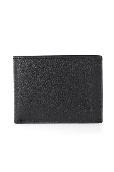 Polo Air Genuine Black Leather Wallet
