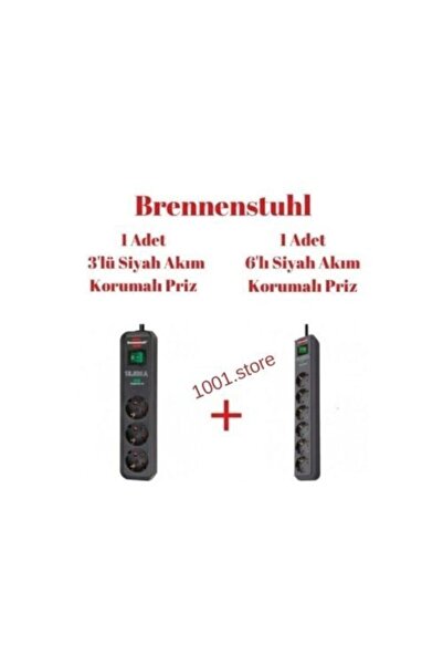 Brennenstuhl 3'lü Ve 6' Lı Akım Korumalı Priz