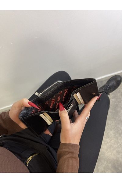DERKON Small Convenient Genuine Leather Women's Wallet That Can Fit Into Any Bag