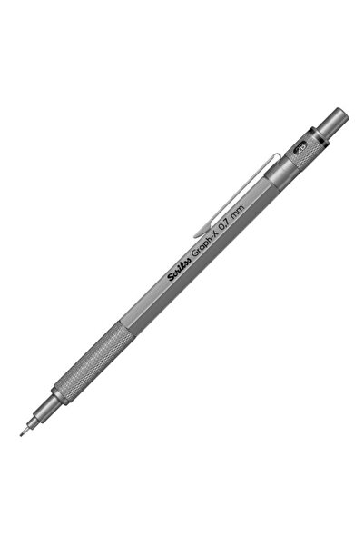 Scrikss قلم Graph-x متعدد الاستخدامات مقاس 0.7 مم باللون الرمادي