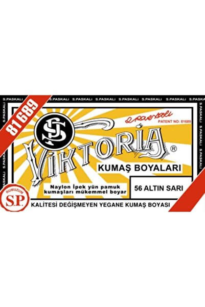 Viktoria Viktoria Toz Kumaş Boyası  - 10-13 Gr - 56 Altın Sarı