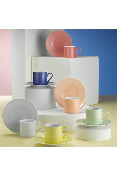 Kütahya Porselen Dream Colorful 6-Piece Coffee Cup Set Ru12kt140