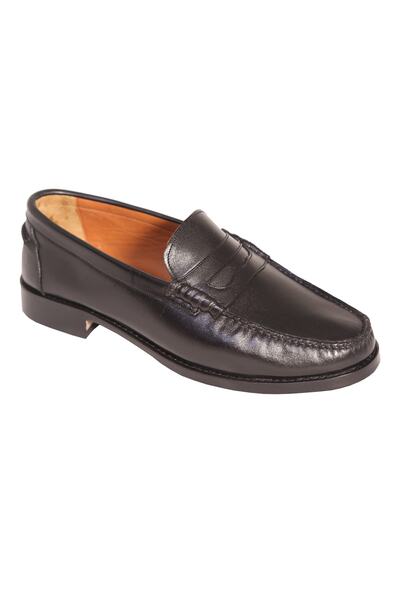 Hasan Usta Erkek Siyah Loafer Ayakkabı