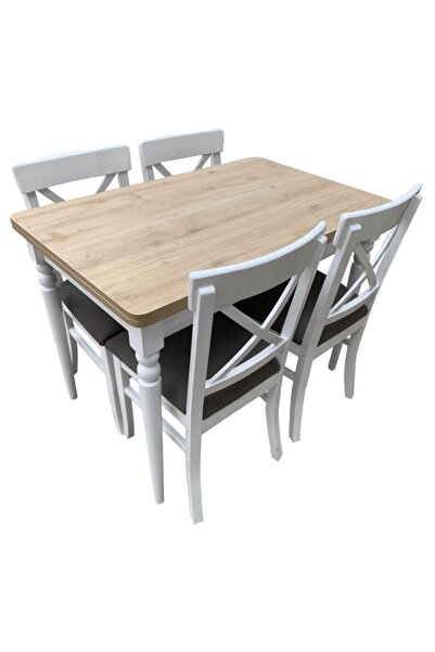 Evim-E Aksesuar 4 Adet Çapraz Sandalye Döşemeli + 70x110 Yandan Açılır Smart ...