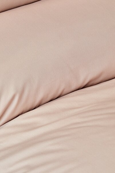 Karaca Home Back To Basic Powder 100% Cotton Single Duvet Cover Set