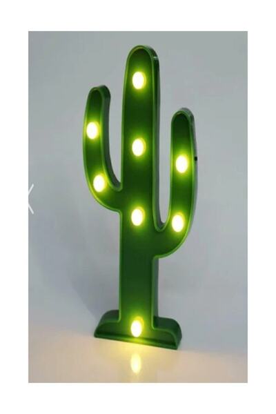 ELBA Kaktüs Led Işıklı Masa Duvar Gece Lambası-led (MİNİ)